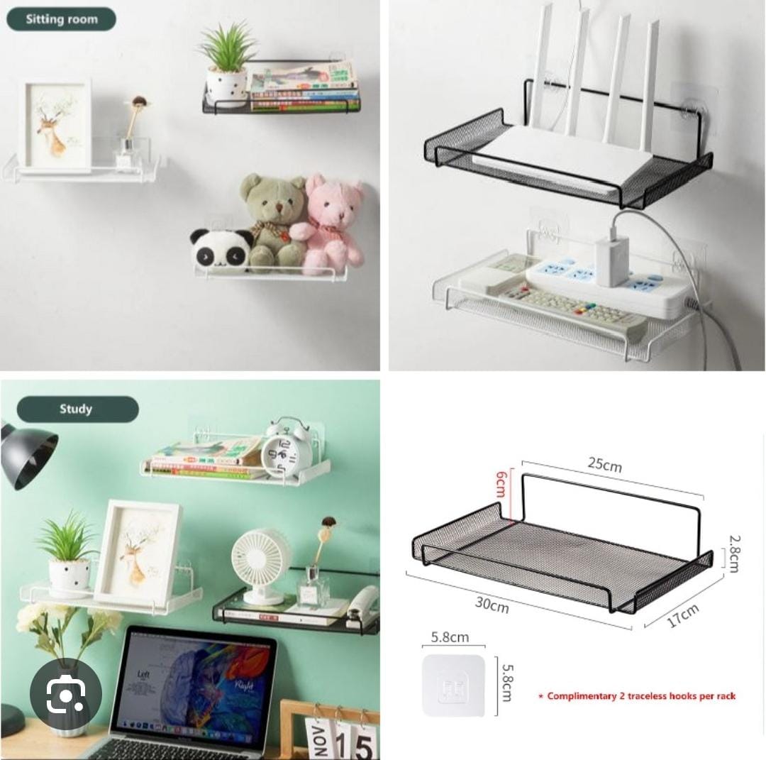 STORE SET TOP BOX STAND | WIFI ROUTER HOLDER WOODEN WALL SHELVES | SETUP BOX STAND FOR HOME | WALL MOUNT STYLISH WIFI ROUTER HOLDER TV CABINET LIVING ROOM FURNITURE