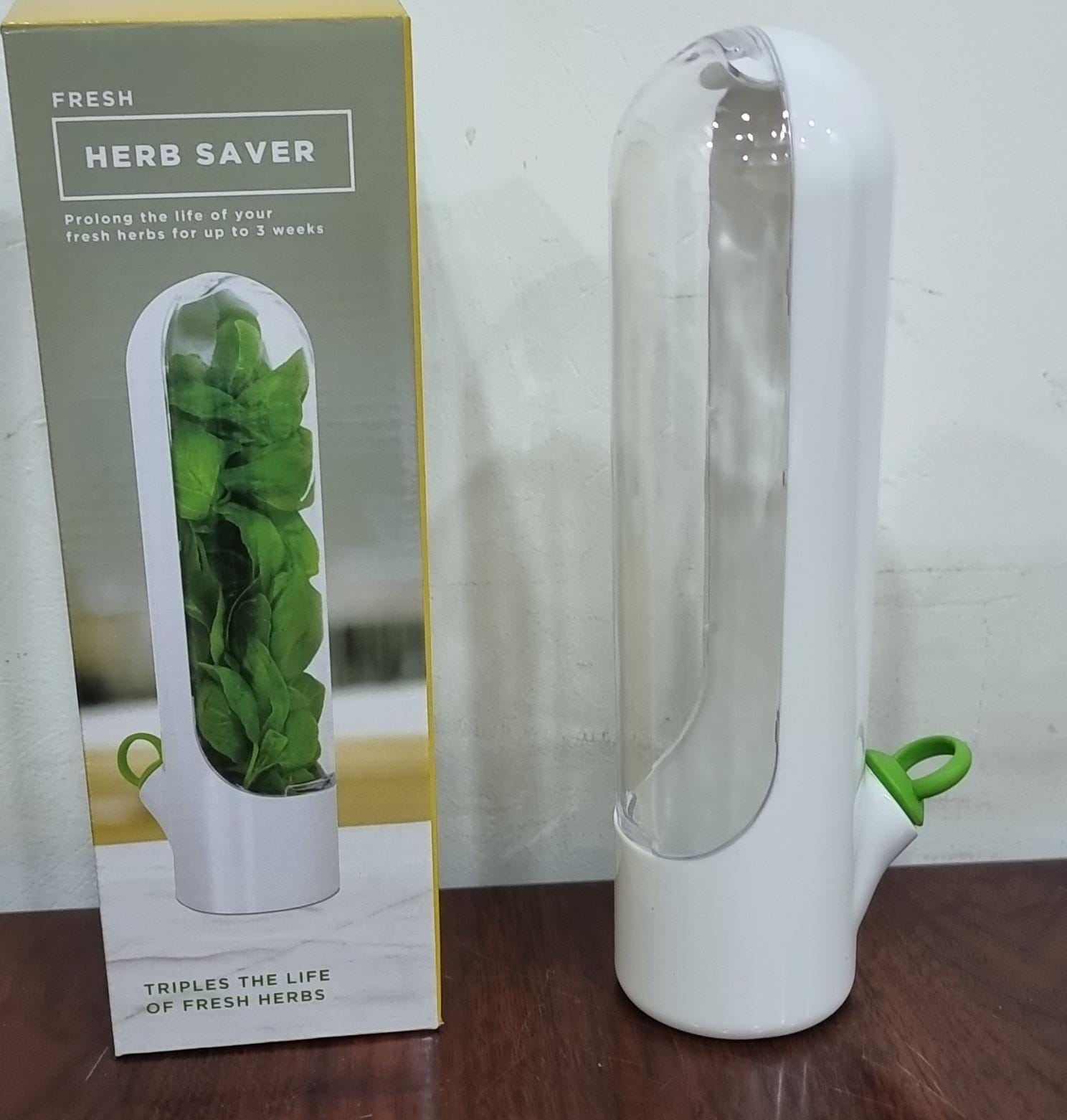 HERB SAVER BEST KEEPER VEGETABLE FRESH CORIANDER, MINT ASPARAGUS CONTAINERS FOR FRIDGE STORAGE BOTTLE HERB PROTECTOR