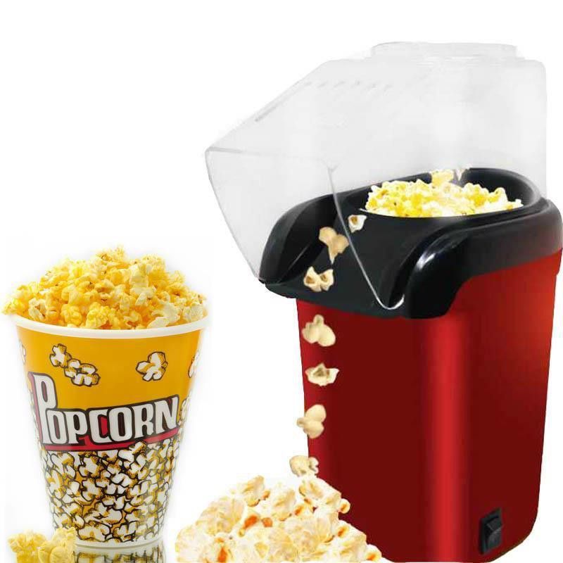 HOT AIR POPCORN POPPER MAKER WITH MEASURING CUP TO PORTION POPPING CORN KERNELS + MELT BUTTER