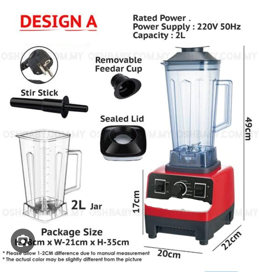 SILVER CREST PROFESSIONAL BLENDER, SMOOTHIE BLENDER, FRUIT JUICER, 1500W HIGH POWER HOME AND COMMERCIAL BLENDER, BLENDER FOR KITCHEN 2500ML FOR CRUSHING ICE, FROZEN DESSERT, FRUIT