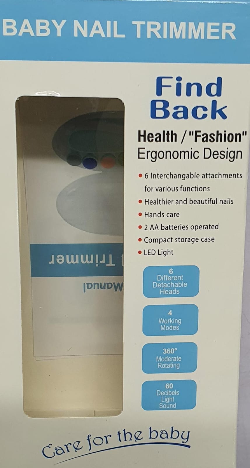 BABY NAIL TRIMMER ELECTRIC, SAFE BABY NAIL FILE, BABY NAIL CLIPPERS WITH LIGHT AND 6 GRINDING PADS FOR NEWBORN INFANT TODDLER OR ADULTS TOES AND FINGERNAILS, KIDS NAIL CARE, POLISH AND TRIM AA battery