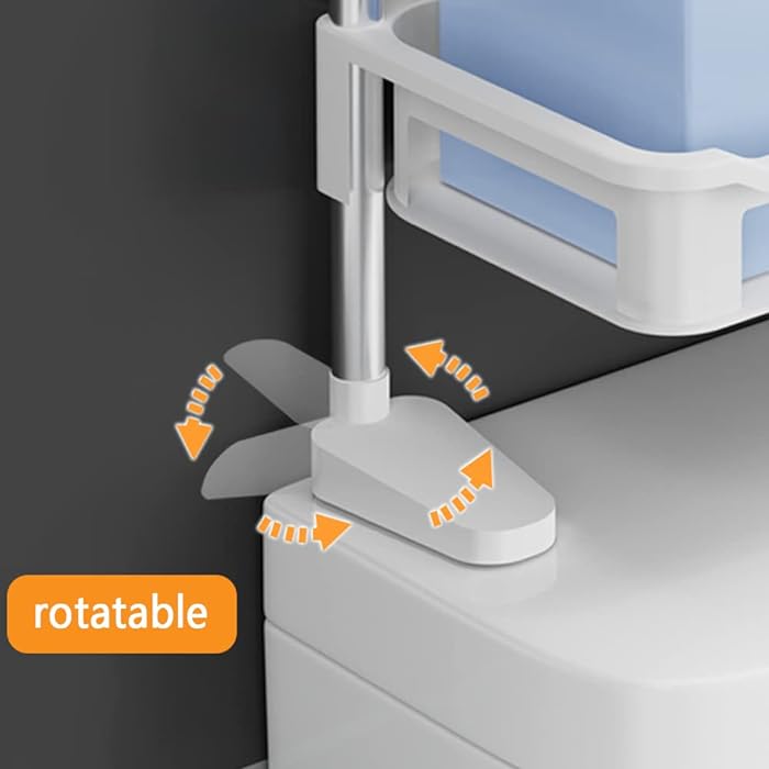 DETACHABLE 2 STOREY TOILET TOP ORGANIZER RACK  2 TIER BATHROOM STORAGE SHELF, TOILET SHELF ORGANIZER, OVER THE TOILET STORAGE SHELF,TOILET ORGANIZER