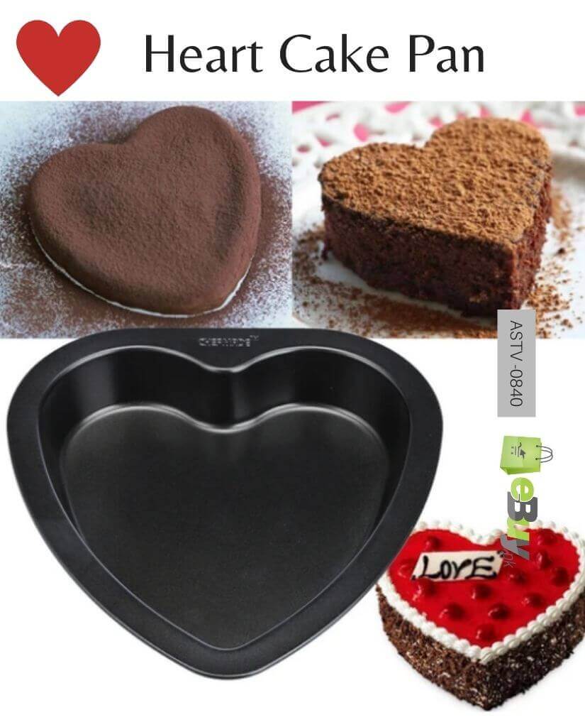 HEART SHAPED NON-STICK CAKE PAN, ALUMINUM CAKE TIN, DIY BAKING MOLD TOOL FOR HEART CAKE PAN,HEART SHAPED PUDDING CAKE BAKING PAN,BAKING TOOLS FOR CHRISTMAS, BIRTHDAY, & PARTY DESSERTS WEDDING BIRTHDAY