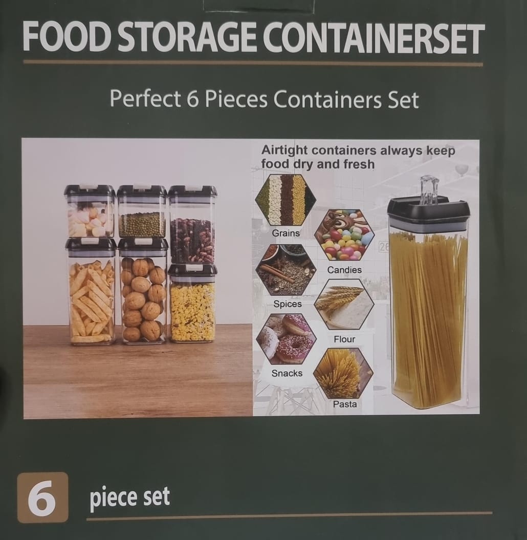 Best Price For ACRYLIC 6PC AIR TIGHT FOOD STORAGE CONTAINER SET AIRTIGHT FOOD STORAGE CONTAINERS