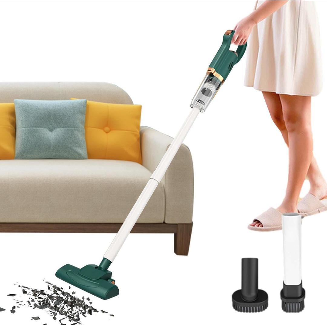 CORDLESS VACUUM CLEANER, STICK VAC WITH TANGLE-RESISTANT DESIGN,  POWERFUL SUCTION, RECHARGEABLE, LIGHTWEIGHT, AND VERSATILE FOR CARPET, HARD FLOOR, PET HAIR.