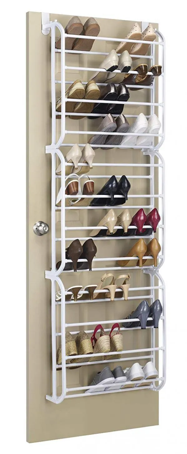 36 PAIRS BEHIND THE DOOR SHOE RACK FANCY BUYING OVER THE DOOR SHOE RACK HOLDER - 36 PAIR SHOES HANGING SHELF STORAGE SHOE ORGANIZER