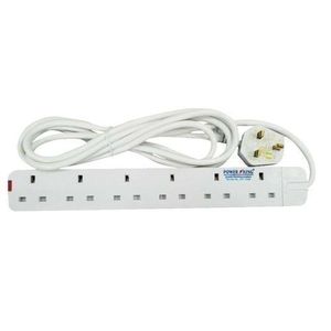 Power King P.K 5 Way Extension Cable, 13A, 3m Long Cable -Recommended