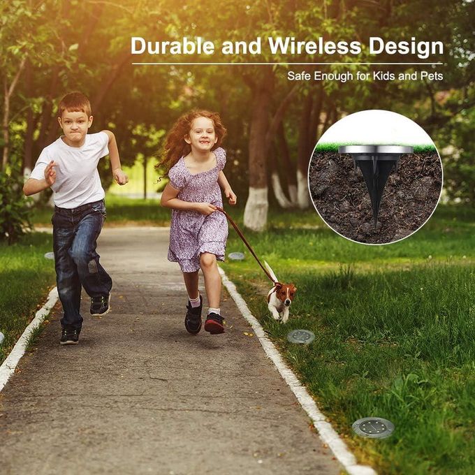 Solar Lights Outdoor Waterproof, 12 Pack Solar Ground Lights, Solar Garden Lights, Bright Solar Disk Landscape Lights for Lawn Patio Deck Pathway Yard Walkway(Warm Light)