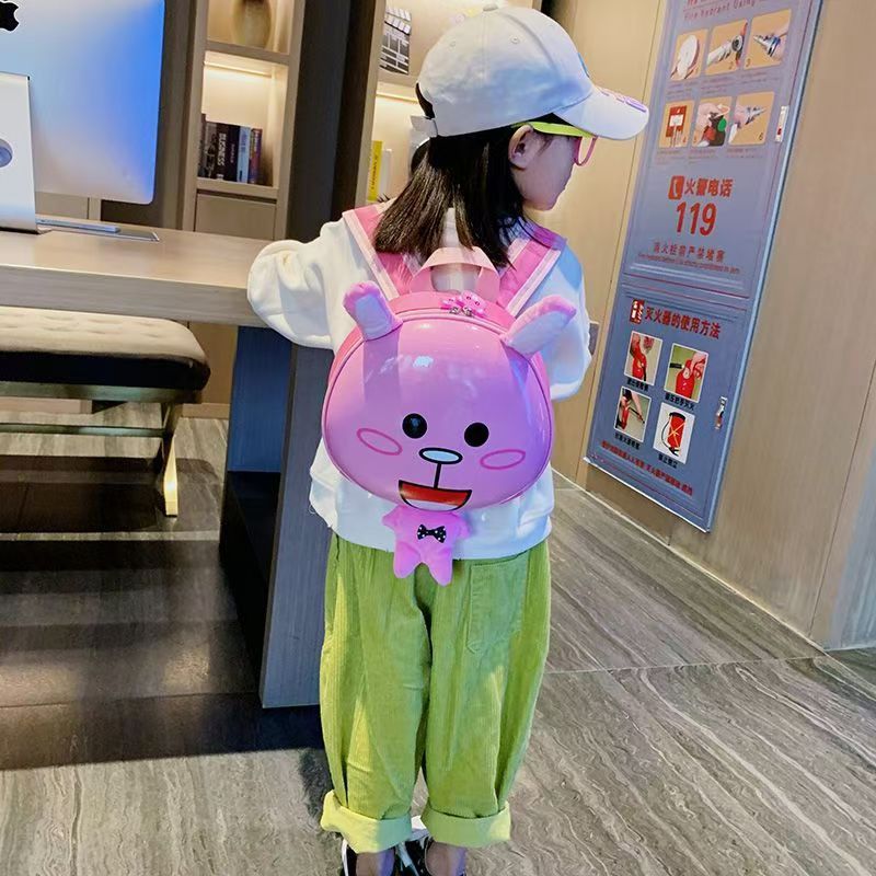 New Primary School Cartoon Schoolbag Hard Shell Bag Kindergarten Baby Backpack Small Schoolbag Children's Eggshell Bag
