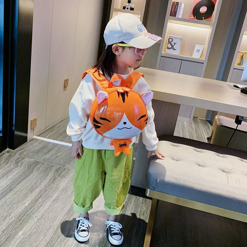 New Primary School Cartoon Schoolbag Hard Shell Bag Kindergarten Baby Backpack Small Schoolbag Children's Eggshell Bag