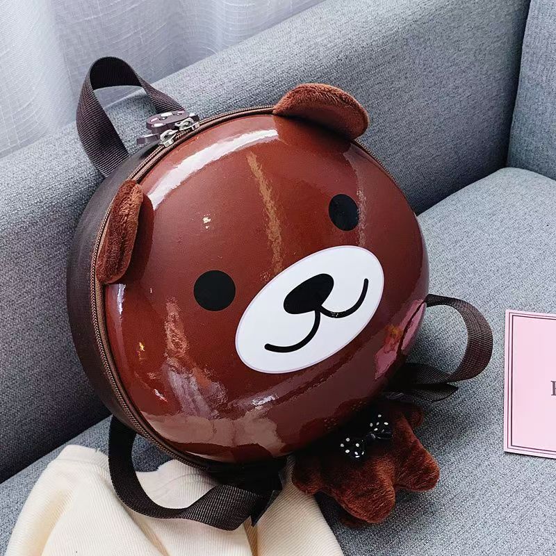 New Primary School Cartoon Schoolbag Hard Shell Bag Kindergarten Baby Backpack Small Schoolbag Children's Eggshell Bag