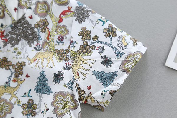 Kids 2pcs clothing set children boys cartoon shirt shorts new baby fashion cotton suit