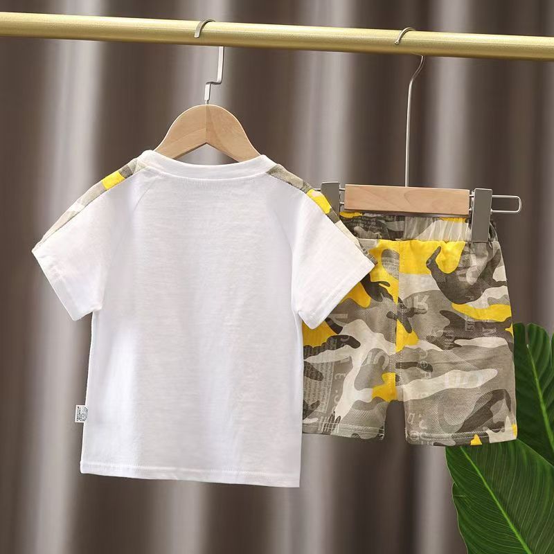 Children's Vest Suit   Kids Clothes  Suit Summer Sleeveless T Shirt shorts Boys Tracksuit Outfits