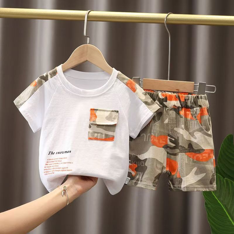 Children's Vest Suit   Kids Clothes  Suit Summer Sleeveless T Shirt shorts Boys Tracksuit Outfits