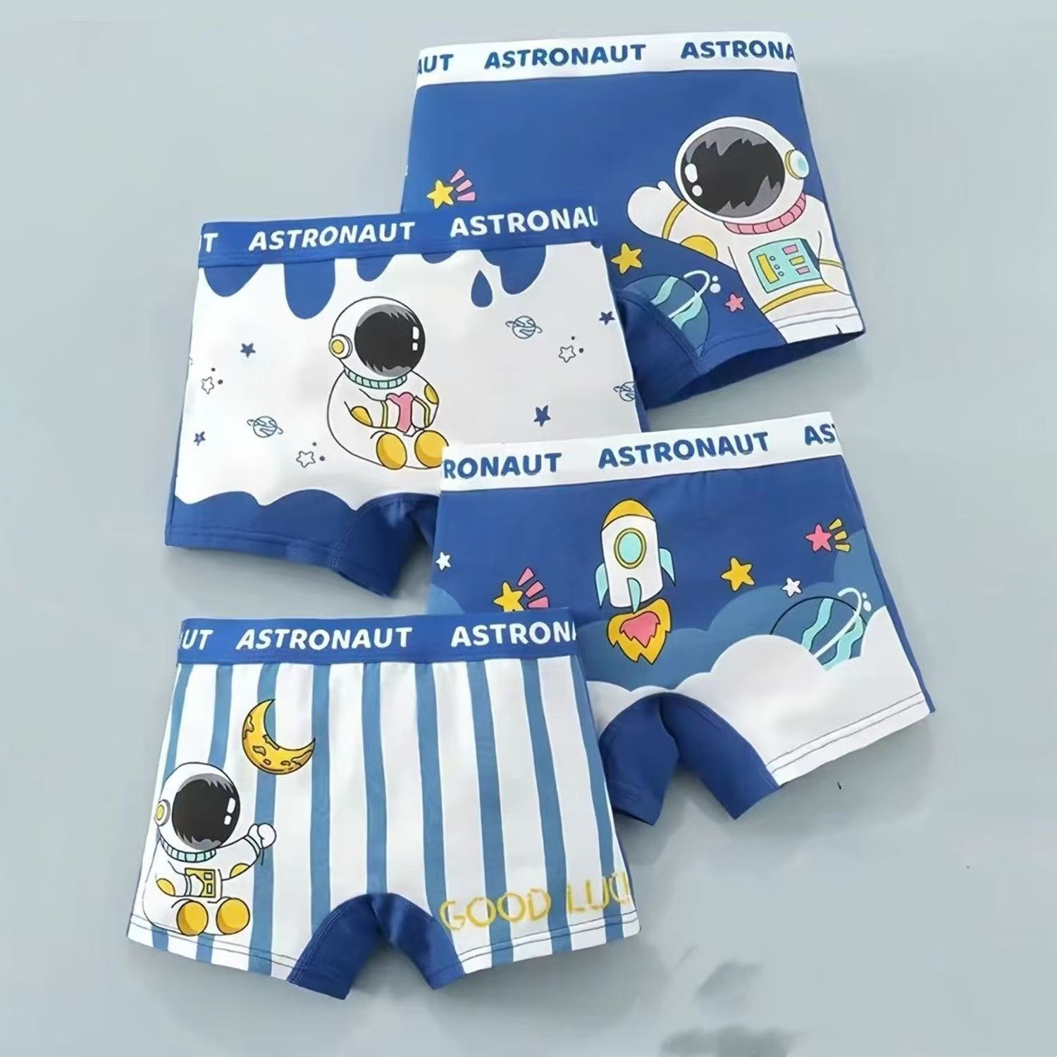 4 PCS Children's cotton underwear boys boxer briefs underwear corners boys in big boy shorts