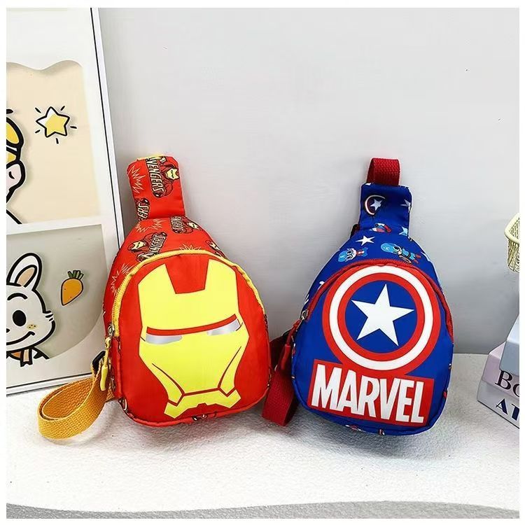 Children's cartoon new crossbody bag handsome backpack for babies going out cute shoulder bag chest bag change boys shoulder bag