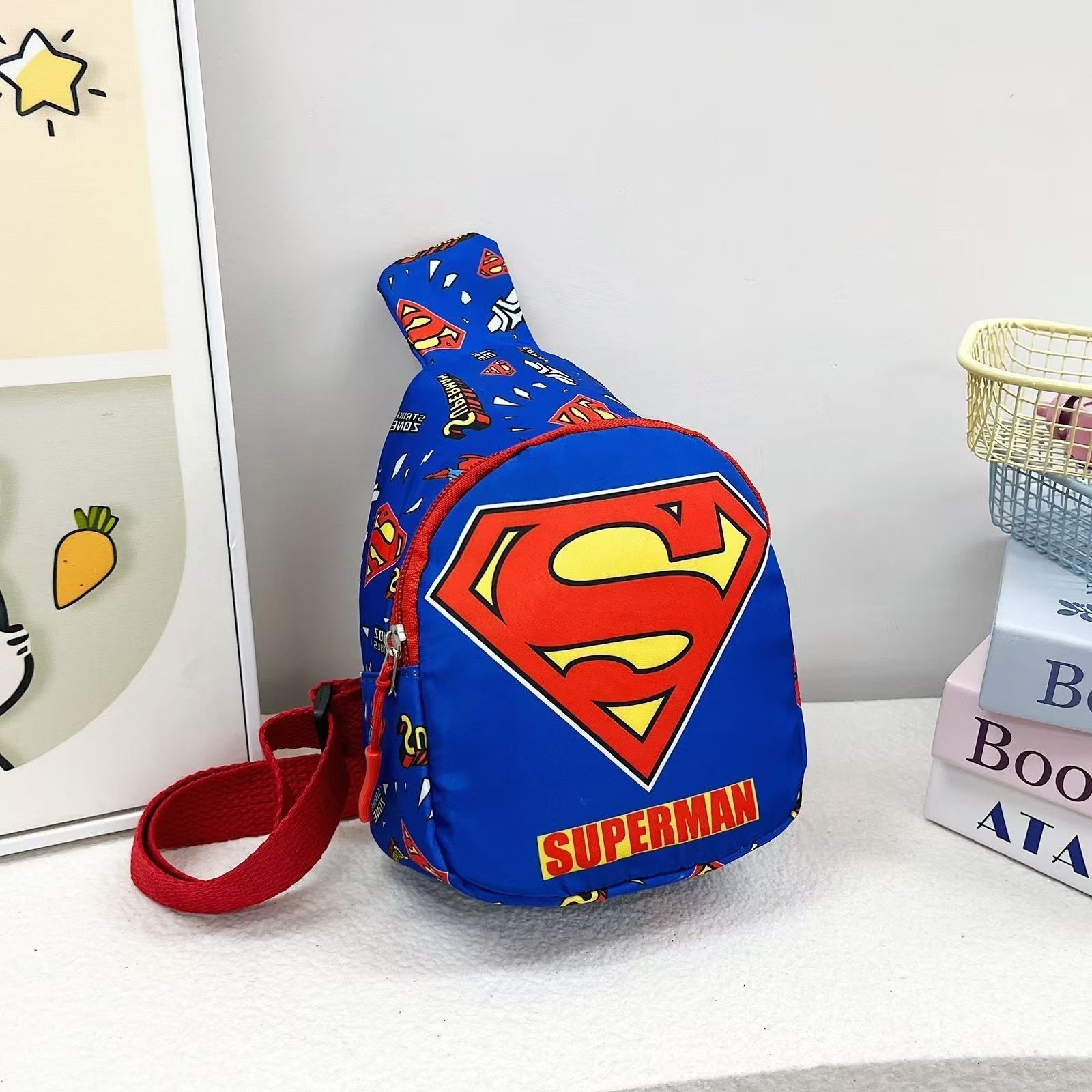 Children's cartoon new crossbody bag handsome backpack for babies going out cute shoulder bag chest bag change boys shoulder bag