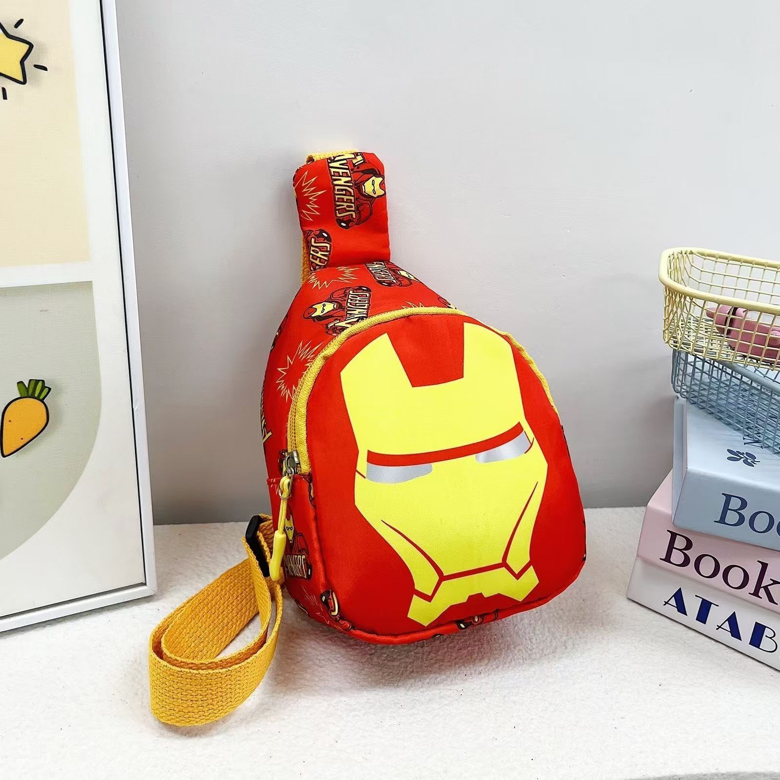 Children's cartoon new crossbody bag handsome backpack for babies going out cute shoulder bag chest bag change boys shoulder bag