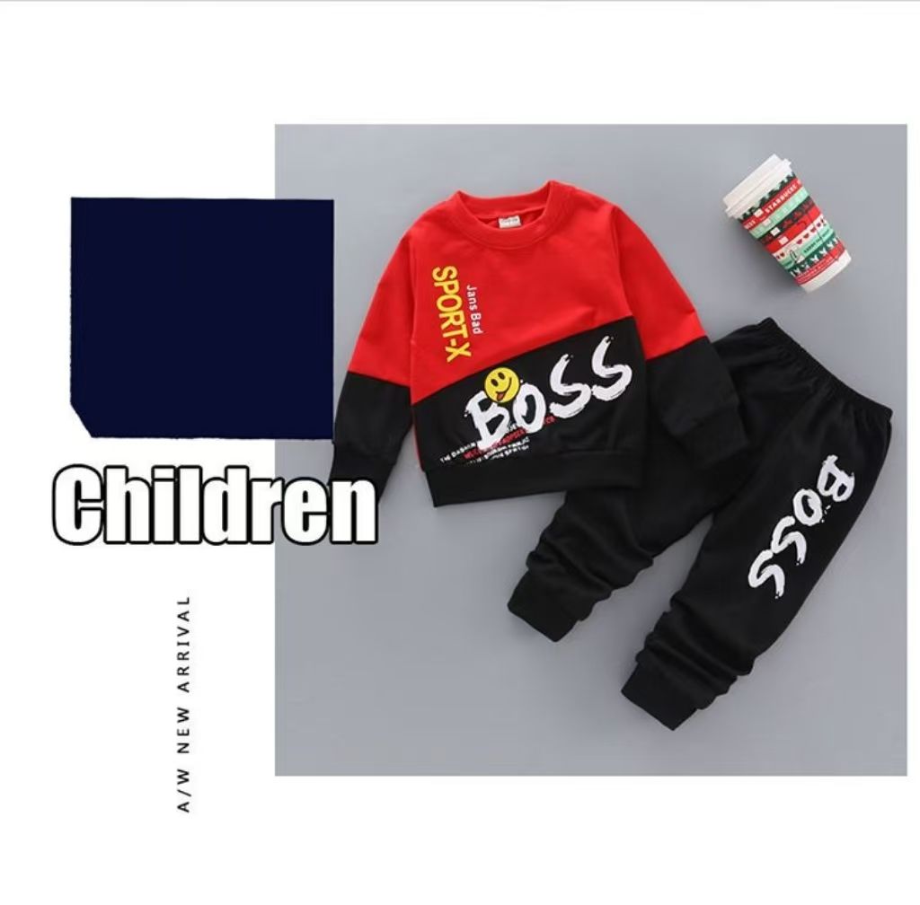 Tracksuit Autumn Baby Clothing Sets Children Boys Girls Fashion Clothes Kids Hooded T-shirt And Pants 2 Pcs Suits