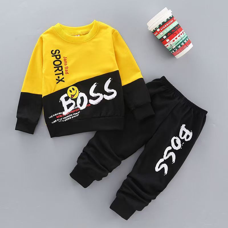 Tracksuit Autumn Baby Clothing Sets Children Boys Girls Fashion Clothes Kids Hooded T-shirt And Pants 2 Pcs Suits