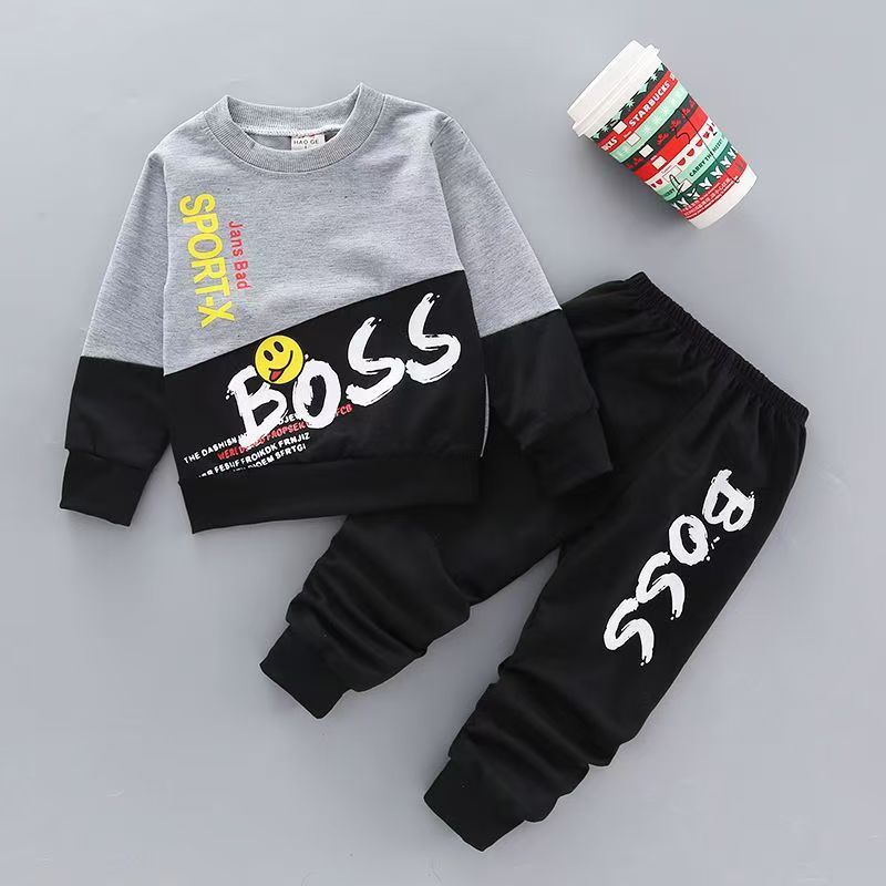 Tracksuit Autumn Baby Clothing Sets Children Boys Girls Fashion Clothes Kids Hooded T-shirt And Pants 2 Pcs Suits