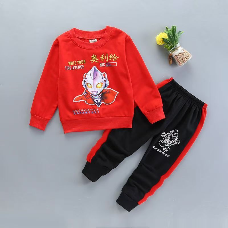 Tracksuit Autumn Baby Clothing Sets Children Boys Girls Fashion Clothes Kids Hooded T-shirt And Pants 2 Pcs Suits