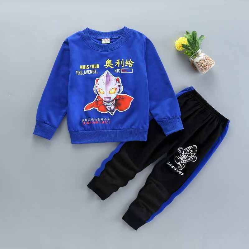Tracksuit Autumn Baby Clothing Sets Children Boys Girls Fashion Clothes Kids Hooded T-shirt And Pants 2 Pcs Suits