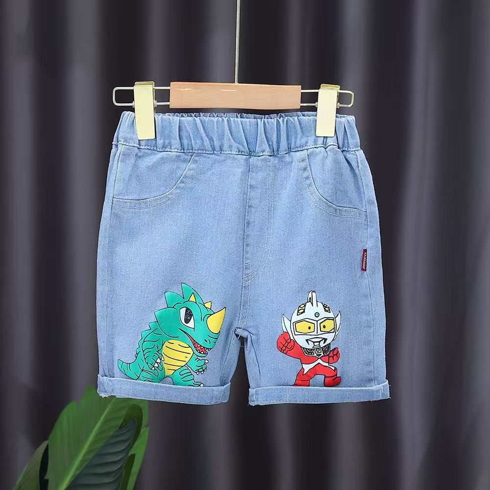 2pcs/set  Ultraman Boys' Summer New Short Sleeve Set Baby Boys Summer Clothing Sets Children Cotton T-shirt+pants