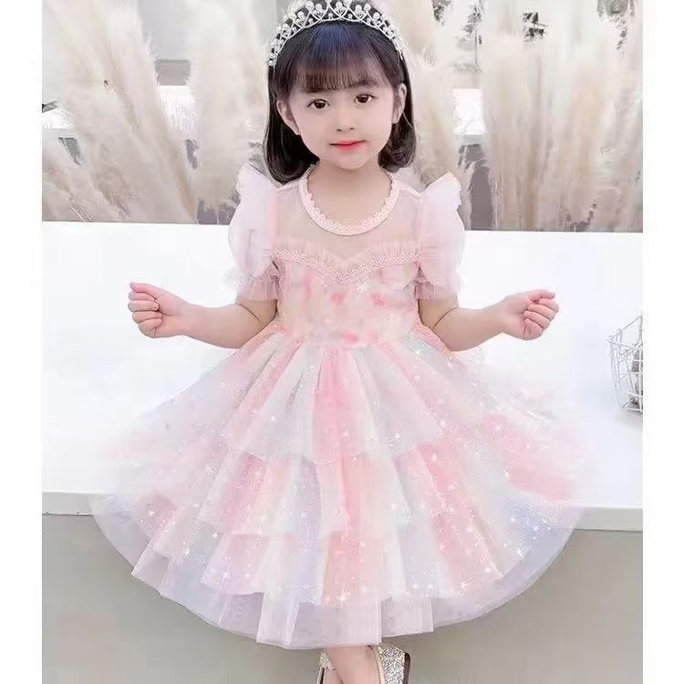 Newborn Baby Flower Dress New Summer Cute Baby Girl Clothes Tulle Lace Baby Christmas Party Dress