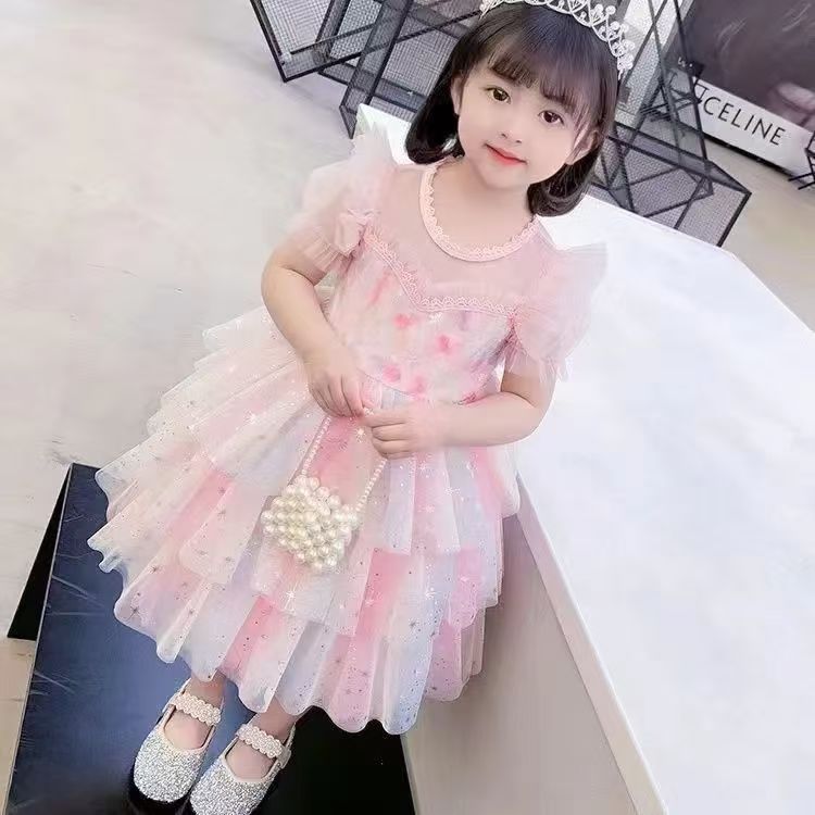 Newborn Baby Flower Dress New Summer Cute Baby Girl Clothes Tulle Lace Baby Christmas Party Dress
