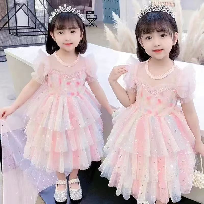 Newborn Baby Flower Dress New Summer Cute Baby Girl Clothes Tulle Lace Baby Christmas Party Dress