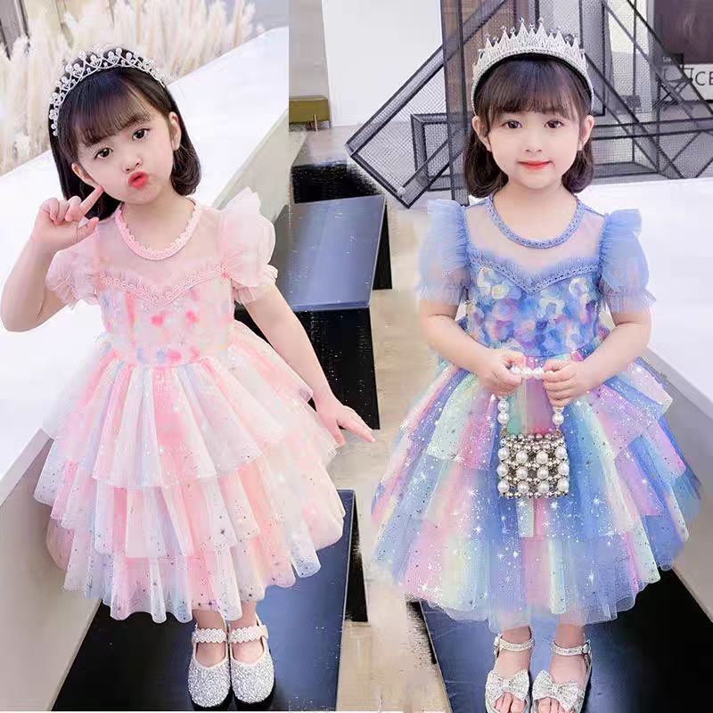 Newborn Baby Flower Dress New Summer Cute Baby Girl Clothes Tulle Lace Baby Christmas Party Dress