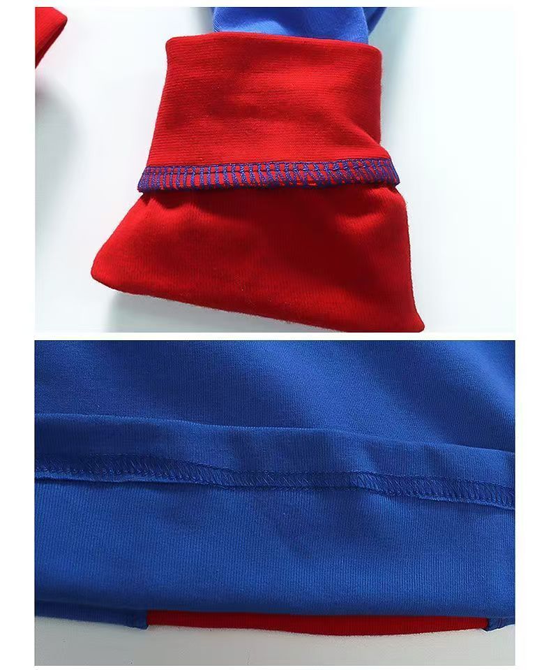 New Cotton Cartoon Boy Spider Man Underwear Children's Pajamas Home Clothes, Long Sleeve Set Air Conditioning Clothes