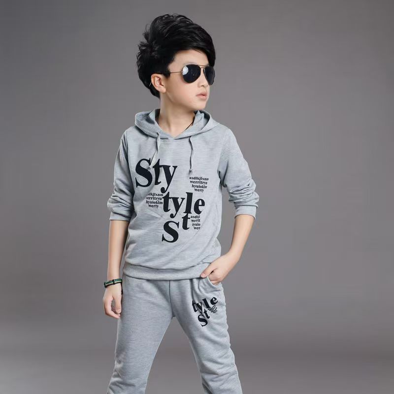 Toddler Tracksuit Autumn Baby Clothing Sets Children Boys Girls Fashion Brand Clothes Kids Hooded T-shirt And Pants 2 Pcs Suits