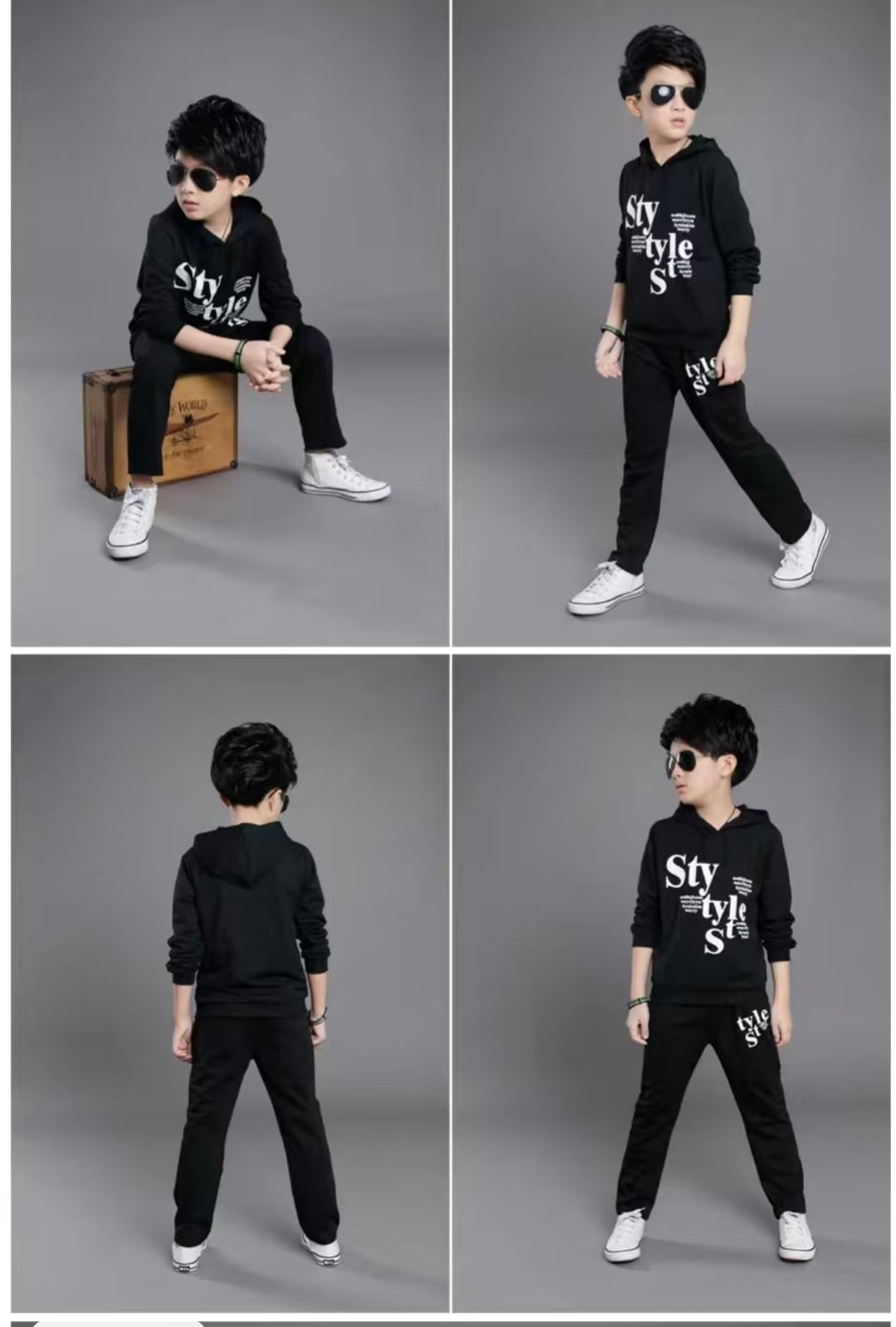 Toddler Tracksuit Autumn Baby Clothing Sets Children Boys Girls Fashion Brand Clothes Kids Hooded T-shirt And Pants 2 Pcs Suits