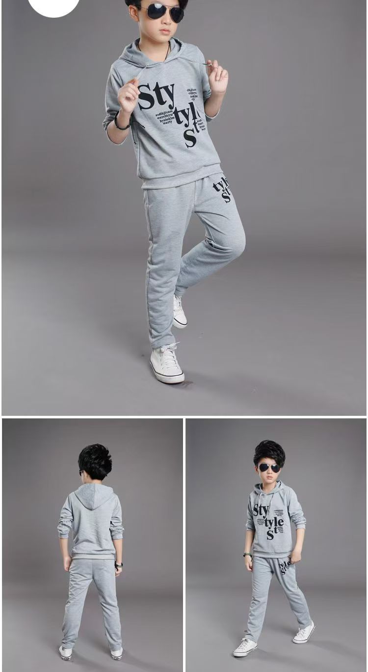 Toddler Tracksuit Autumn Baby Clothing Sets Children Boys Girls Fashion Brand Clothes Kids Hooded T-shirt And Pants 2 Pcs Suits