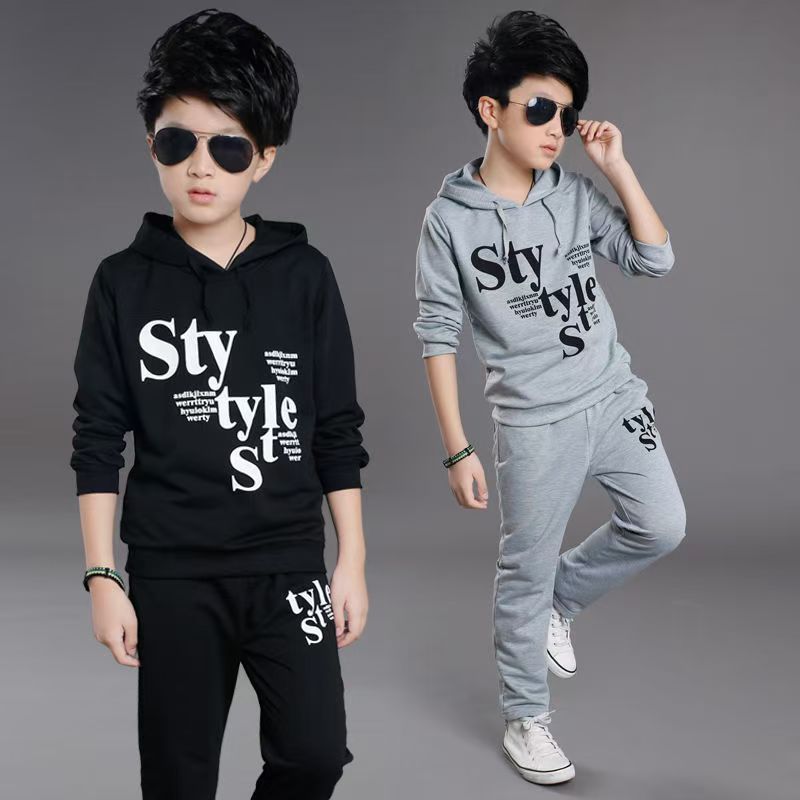 Toddler Tracksuit Autumn Baby Clothing Sets Children Boys Girls Fashion Brand Clothes Kids Hooded T-shirt And Pants 2 Pcs Suits