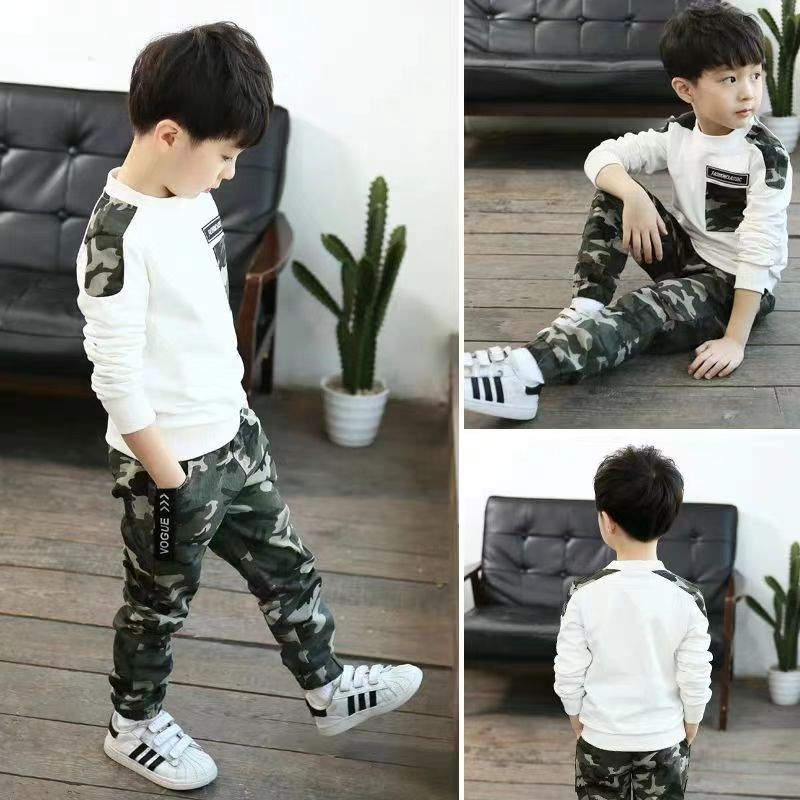 Teen Kids Clothes Baby Boys Costume Letter Tracksuit boys Tops Pants 2PCS Children Boy Winter Outfits Set roupa infantil