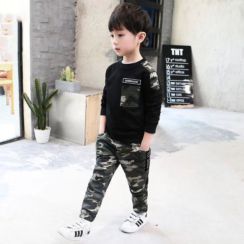 Teen Kids Clothes Baby Boys Costume Letter Tracksuit boys Tops Pants 2PCS Children Boy Winter Outfits Set roupa infantil