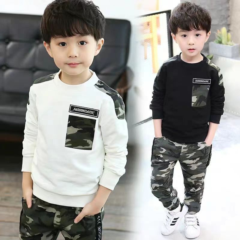 Teen Kids Clothes Baby Boys Costume Letter Tracksuit boys Tops Pants 2PCS Children Boy Winter Outfits Set roupa infantil