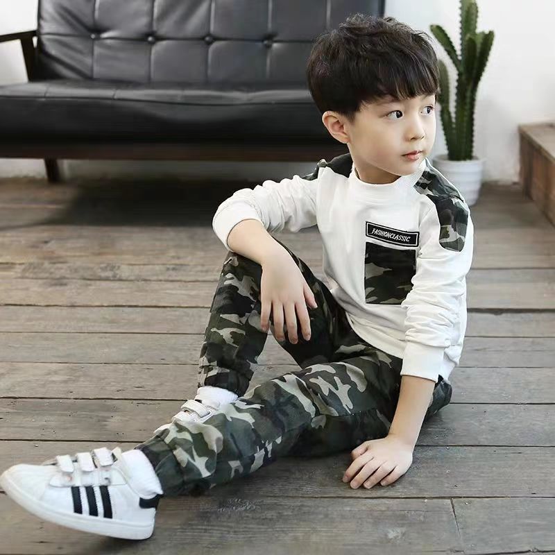 Teen Kids Clothes Baby Boys Costume Letter Tracksuit boys Tops Pants 2PCS Children Boy Winter Outfits Set roupa infantil