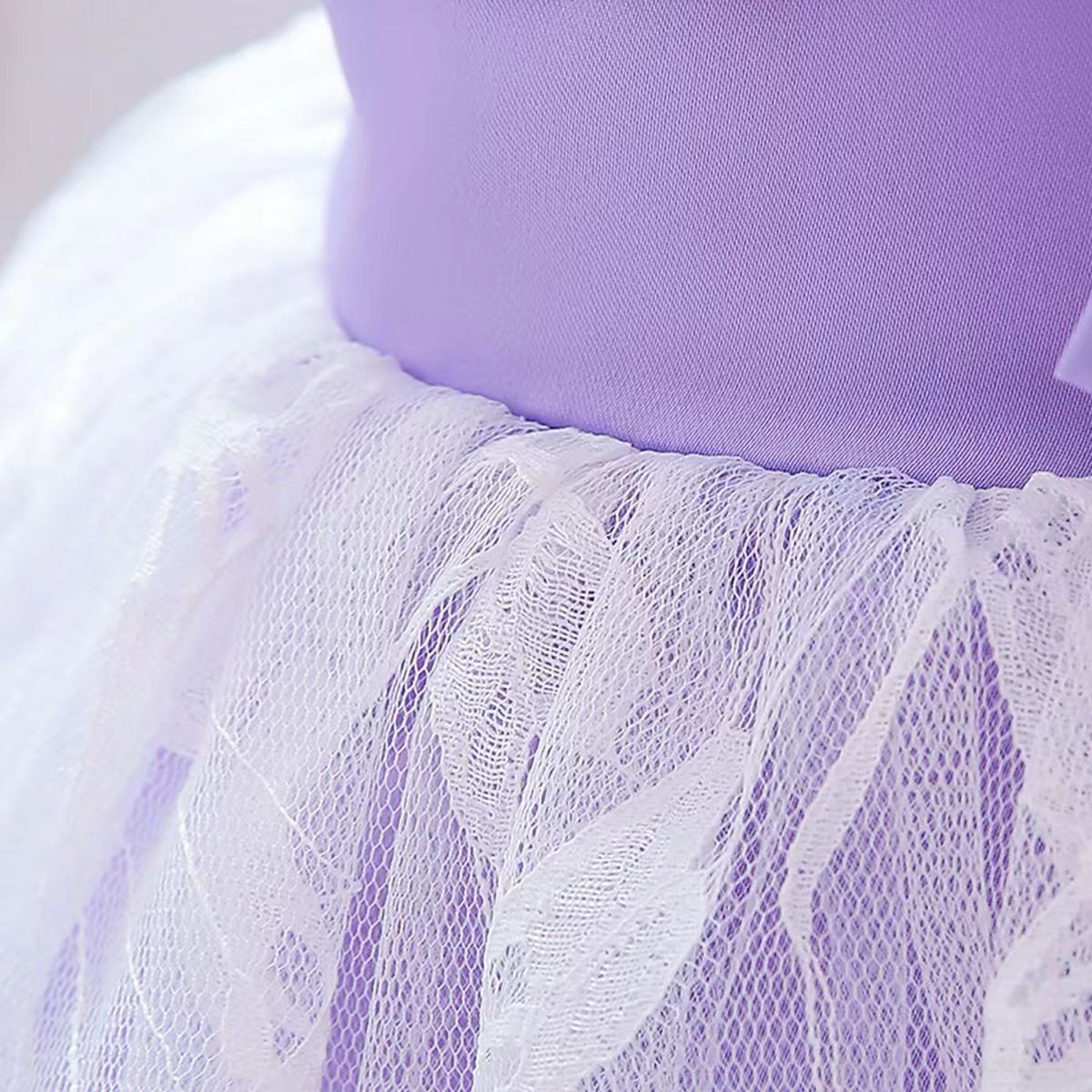 Girls Princess Dresses Skirts Back Red Flowers Children's Wedding Puff Princess Dress
