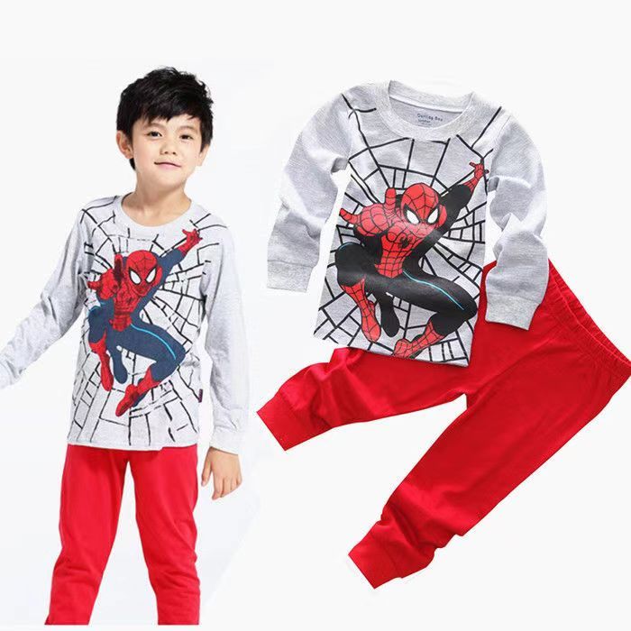Children's Clothing Sets Boys Sleepwear Clothes Kids Batman Pajamas Set Baby Girls Cotton Cartoon Pijamas Spring Autumn Pyjamas