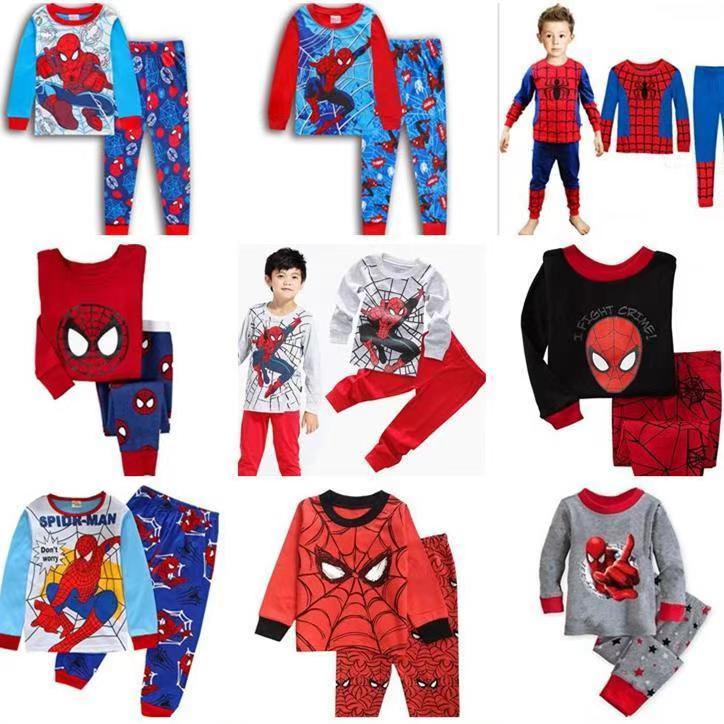 Children's Clothing Sets Boys Sleepwear Clothes Kids Batman Pajamas Set Baby Girls Cotton Cartoon Pijamas Spring Autumn Pyjamas