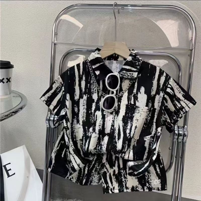 Children's Suit New Boys Summer Clothes Baby Short Sleeve Shorts Shirt Loose 2-piece Set Children's Sets