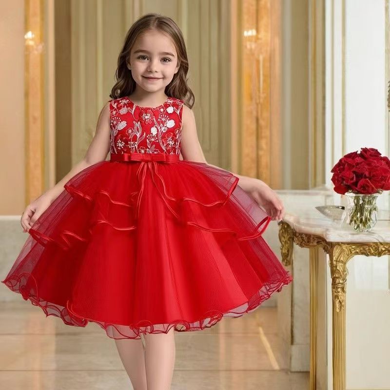 Girl Party Dress Elegant Kids Dresses For Girls Children Clothing Wedding Princess Evening Dress