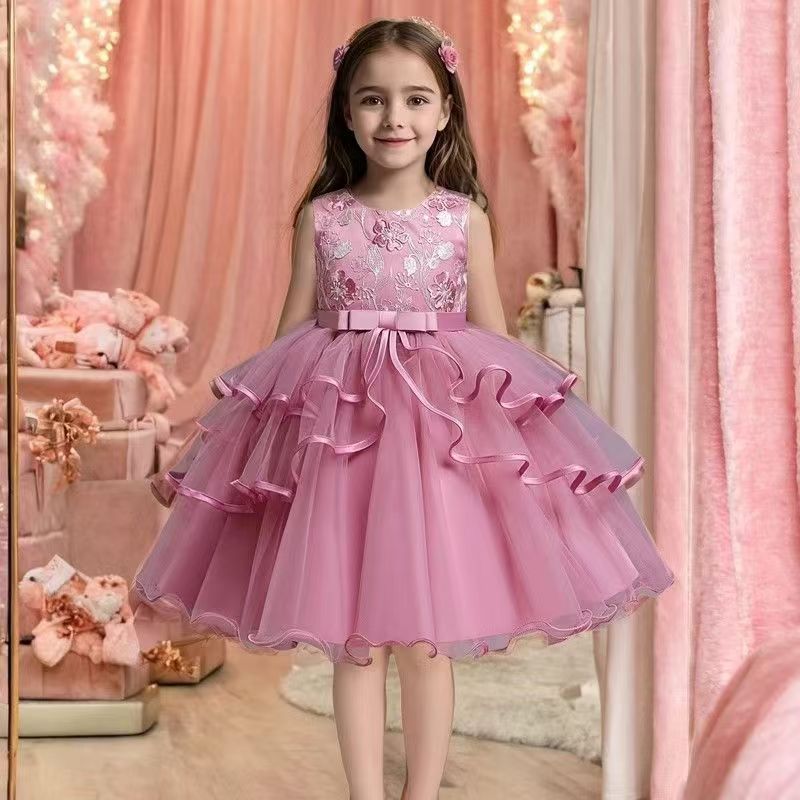 Girl Party Dress Elegant Kids Dresses For Girls Children Clothing Wedding Princess Evening Dress