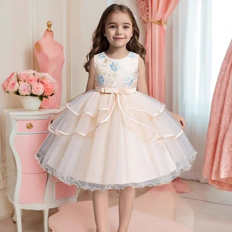 Girl Party Dress Elegant Kids Dresses For Girls Children Clothing Wedding Princess Evening Dress