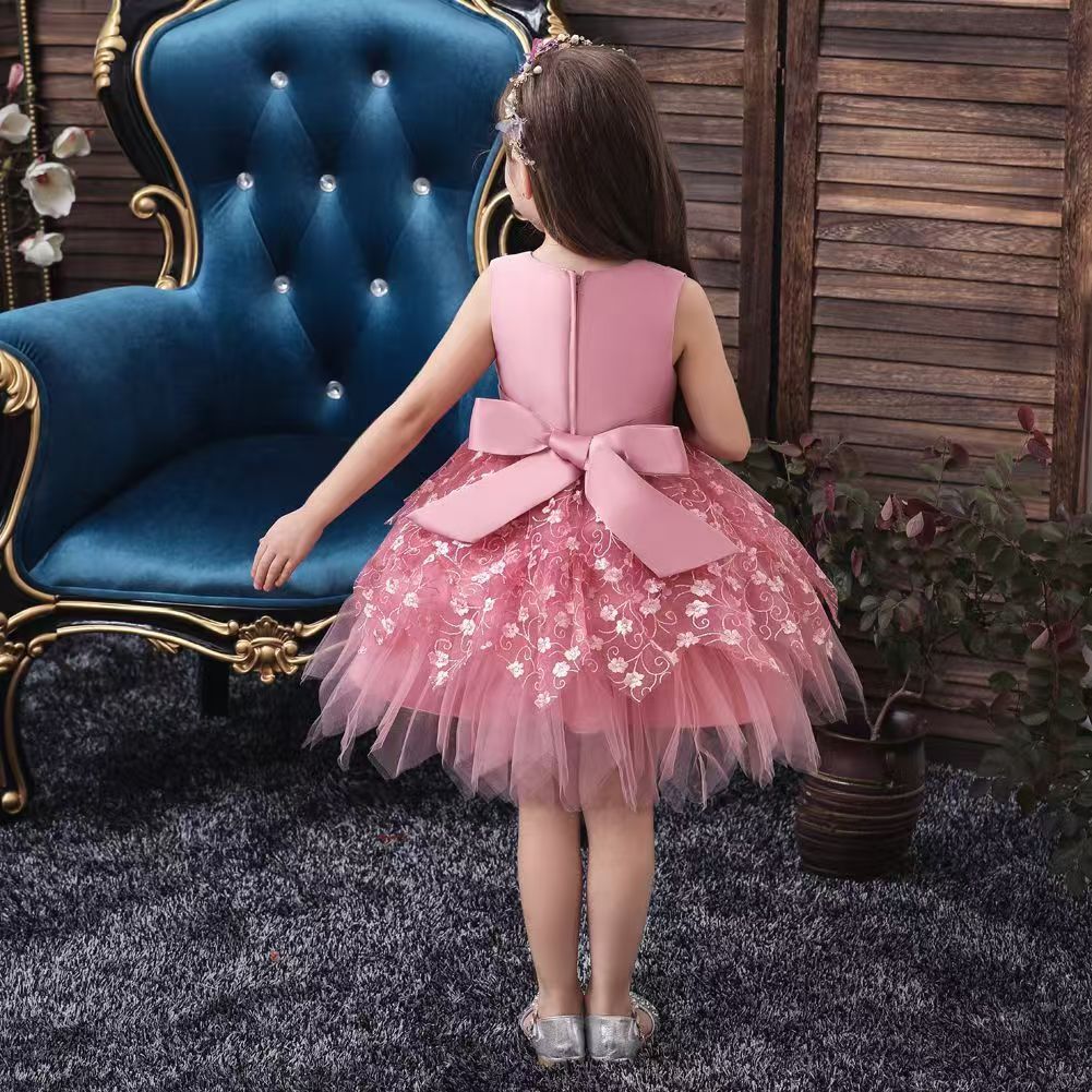 Girls Dress kids Sequin Elegant Pageant Party Dress Girls clothes Christmas costumes for children