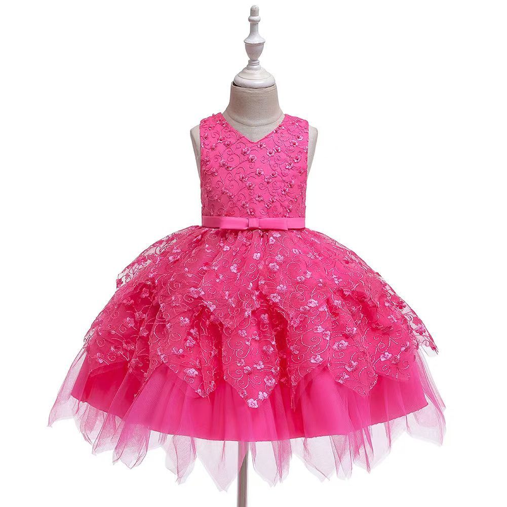 Girls Dress kids Sequin Elegant Pageant Party Dress Girls clothes Christmas costumes for children